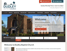 Tablet Screenshot of dudleybaptist.org.uk